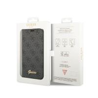 Guess 4G Metal Camera Outline Booktype Case - Etui iPhone 14 (czarny)