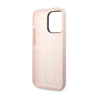 Guess Silicone Triangle Logo - Etui iPhone 14 Pro Max (różowy)