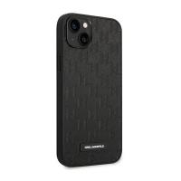 Karl Lagerfeld Saffiano Mono Metal Logo - Etui iPhone 14 Plus (czarny)