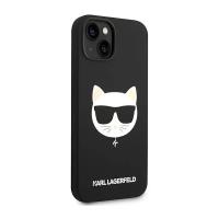 Karl Lagerfeld Choupette Head MagSafe Silicone - Etui iPhone 14 Plus (czarny)