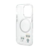 Karl Lagerfeld Karl & Choupette Aluminium MagSafe - Etui iPhone 14 Pro Max (przezroczysty)