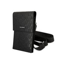 Karl Lagerfeld Monogram Plate Wallet Phone Bag - Torba na smartfona i akcesoria (czarny) Karl Lagerfeld Monogram Plate Wallet Phone Bag - Torba na smartfona i akcesoria (czarny)