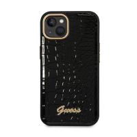 Guess Croco Collection – Etui iPhone 14 Plus (czarny)