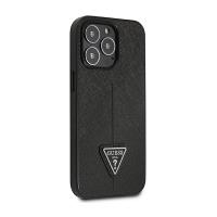 Guess Saffiano Triangle Logo Case – Etui iPhone 14 Pro (czarny)