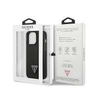 Guess Saffiano Triangle Logo Case – Etui iPhone 14 Pro (czarny)