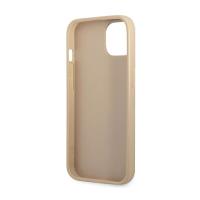 Guess Saffiano Triangle Logo Case – Etui iPhone 14 (beżowy)