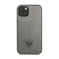 Guess Saffiano Triangle Logo Case – Etui iPhone 14 (srebrny)