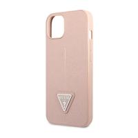Guess Saffiano Triangle Logo Case – Etui iPhone 14 (różowy)
