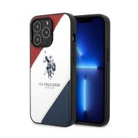 US Polo Assn Tricolor Embossed - Etui iPhone 14 Pro (biały) US Polo Assn Tricolor Embossed - Etui iPhone 14 Pro (biały)