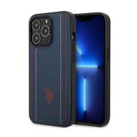 US Polo Assn Leather Stitch - Etui iPhone 14 Pro Max (granatowy) US Polo Assn Leather Stitch - Etui iPhone 14 Pro Max (granatowy)