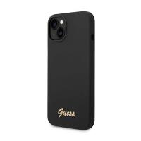 Guess Silicone Vintage - Etui iPhone 14 (czarny)