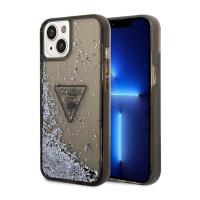 Guess Liquid Glitter Triangle Logo Case – Etui iPhone 14 Plus (czarny)