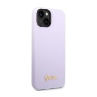 Guess Silicone Vintage - Etui iPhone 14 (fioletowy)