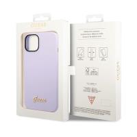 Guess Silicone Vintage - Etui iPhone 14 (fioletowy)