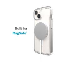 Speck Gemshell + MagSafe - Etui do iPhone 15 Plus / iPhone 14 Plus z powłoką MICROBAN (Clear)