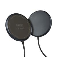 Crong MagSpot Wireless Charger – Aluminiowa ładowarka indukcyjna MagSafe 15W (Graphite)
