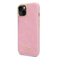 Guess Croco Collection - Etui iPhone 14 Plus (różowy) Guess Croco Collection - Etui iPhone 14 Plus (różowy)
