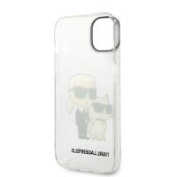 Karl Lagerfeld IML Glitter NFT Karl & Choupette - Etui iPhone 14 Plus (przezroczysty)