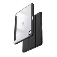 Crong PrimeFolio – Etui iPad 11" (2025) / iPad 10.9” (2022) z podstawką i schowkiem na Apple Pencil (czarny/przezroczysty)