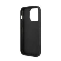 Guess Glitter Flakes Metal Logo Case – Etui iPhone 14 Pro (czarny)