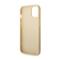 Guess Glitter Flakes Metal Logo Case – Etui iPhone 14 (złoty)