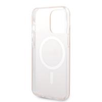 Guess Bundle Pack MagSafe 4G - Zestaw etui + ładowarka MagSafe iPhone 13 Pro Max (różowy/złoty)