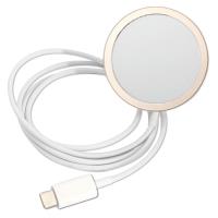 Guess Bundle Pack MagSafe IML Marble - Zestaw etui + ładowarka MagSafe iPhone 14 Plus (czarny/złoty)