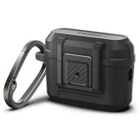 Spigen Lock Fit - Pancerne etui do Apple Airpods Pro 1 / 2 (Czarny)