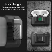 Spigen Lock Fit - Pancerne etui do Apple Airpods Pro 1 / 2 (Czarny)