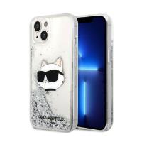Karl Lagerfeld Liquid Glitter NFT Choupette Head - Etui iPhone 14 Plus (srebrny) Karl Lagerfeld Liquid Glitter NFT Choupette Head - Etui iPhone 14 Plus (srebrny)