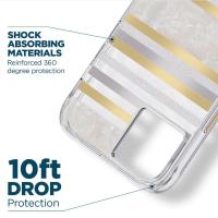 Case-Mate Pearl Stripes MagSafe - Etui iPhone 14 / iPhone 13 zdobione masą perłową (Pearl Stripes)