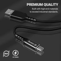 Crong Armor Link - Kabel 100W PD 5A USB-C do USB-C 120cm (czarny)