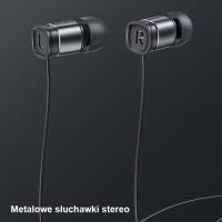 USAMS EP-46 - Słuchawki stereo jack 3,5 mm (czerwony)
