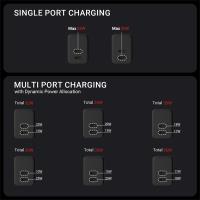 Crong Ultra Compact GaN - Ładowarka sieciowa 2x USB-C 35W PD 3.0 z PPS (biały)