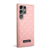 Karl Lagerfeld Monogram 3D Pattern - Etui Samsung Galaxy S23 Ultra (różowy)