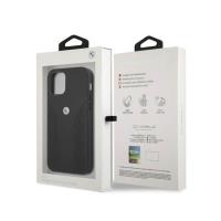 BMW Leather Curve Perforate - Etui iPhone 12 / iPhone 12 Pro (czarny)