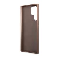Guess 4G Metal Logo - Etui Samsung Galaxy S23 Ultra (brązowy)