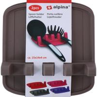 Alpina - Uchwyt na łyżki / przybory kuchenne 2 szt. (czarny) Alpina - Uchwyt na łyżki / przybory kuchenne 2 szt. (czarny)