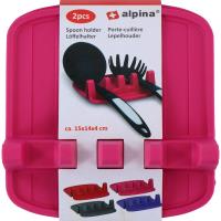 Alpina - Uchwyt na łyżki / przybory kuchenne 2 szt. (różowy) Alpina - Uchwyt na łyżki / przybory kuchenne 2 szt. (różowy)