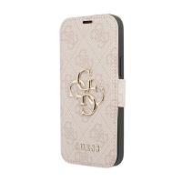 Guess Booktype 4G Big Metal Logo - Etui iPhone 13 Pro Max (różowy) Guess Booktype 4G Big Metal Logo - Etui iPhone 13 Pro Max (różowy)