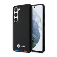 BMW Leather Hot Stamp Tricolor - Etui Samsung Galaxy S23+ (czarny) BMW Leather Hot Stamp Tricolor - Etui Samsung Galaxy S23+ (czarny)