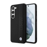 BMW Leather Textured & Stripe - Etui Samsung Galaxy S23 (czarny) BMW Leather Textured & Stripe - Etui Samsung Galaxy S23 (czarny)
