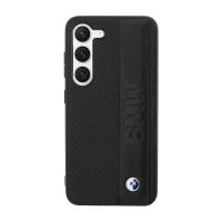 BMW Leather Textured & Stripe - Etui Samsung Galaxy S23 (czarny)