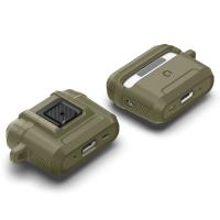 Spigen Lock Fit - Pancerne etui do Apple AirPods Pro 1 / 2 (Vintage Khaki)