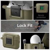 Spigen Lock Fit - Pancerne etui do Apple AirPods Pro 1 / 2 (Vintage Khaki)