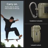 Spigen Lock Fit - Pancerne etui do Apple AirPods Pro 1 / 2 (Vintage Khaki)