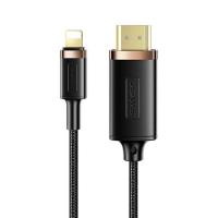 USAMS US-SJ509 - Kabel pleciony Lightning - HDMI 2m (czarny)