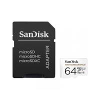 SanDisk High Endurance microSDXC - Karta pamięci 64 GB Class 10 UHS-I 100/40 MB/s z adapterem SanDisk High Endurance microSDXC - Karta pamięci 64 GB Class 10 UHS-I 100/40 MB/s z adapterem