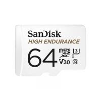 SanDisk High Endurance microSDXC - Karta pamięci 64 GB Class 10 UHS-I 100/40 MB/s z adapterem