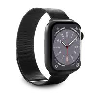 Puro Milanese Magnetic Band - Pasek ze stali nierdzewnej do Apple Watch 38/40/41/42 mm (czarny)